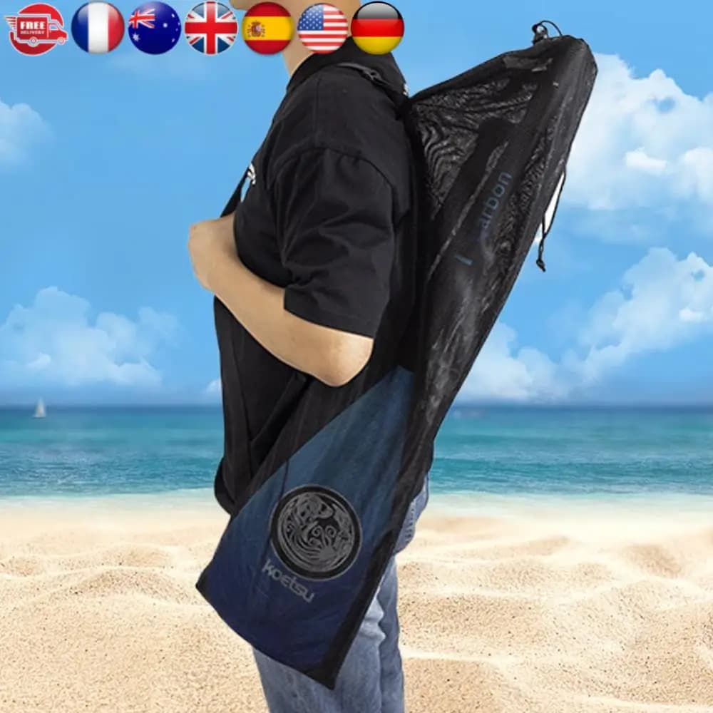Borsa per pagaia per kayak in rete con tracolla regolabile Borsa per trasporto e portaoggetti per pagaia per kayak Organizzatore per pagaie per canoa con coulisse