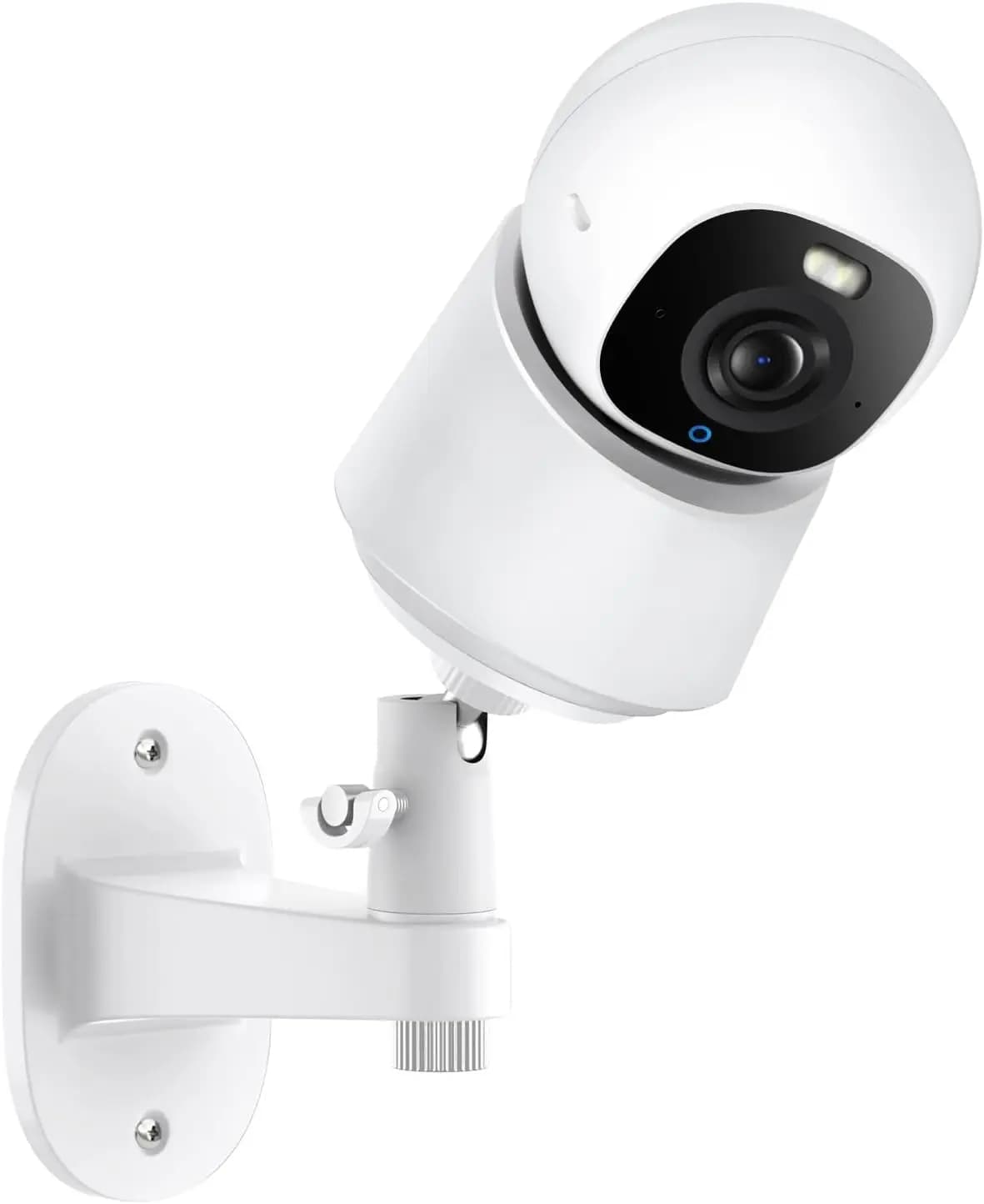 Supporto regolabile per telecamera di sicurezza per telecamere da interno, senza staffa per foratura, 360 ° Installazione a rotazione, adesiva o con viti