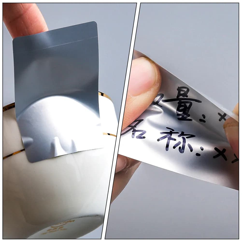 12Sheets Waterproof Label Stickers Multi-Function Bottle Labels Household Storage Pantry Container Food Preservation