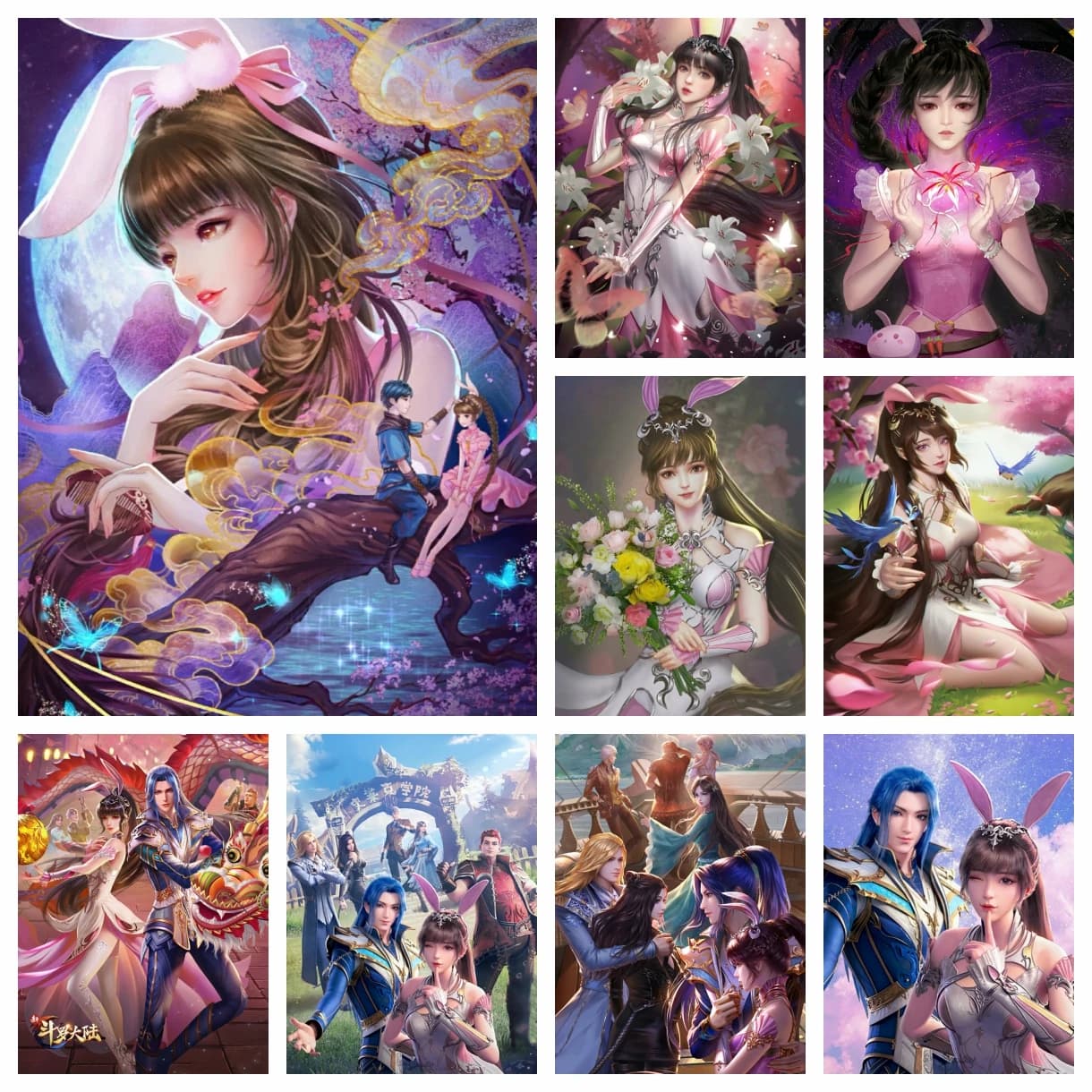 Fai da te Anime cinese Soul Land Kit di pittura diamante Punto croce Douluo Dalu Tang Shan Xiao Wu Immagine del ricamo Decorazione di arte della parete