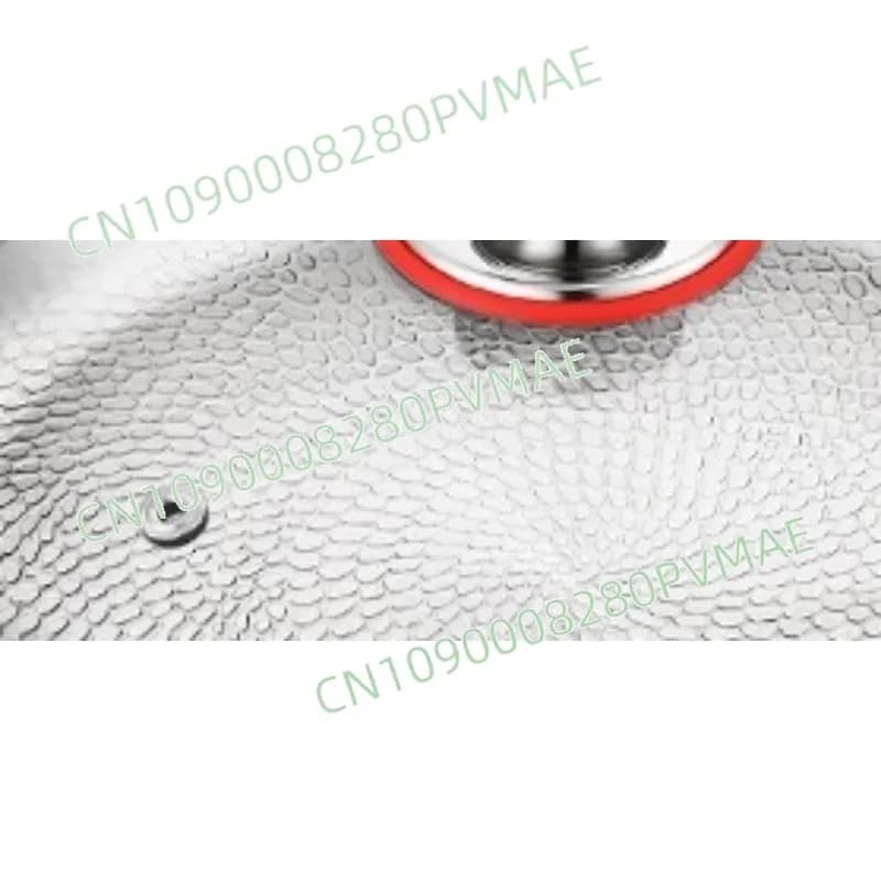 Non-coated titanium non-stick pan, golden hammer effect, titanium alloy domestic pan