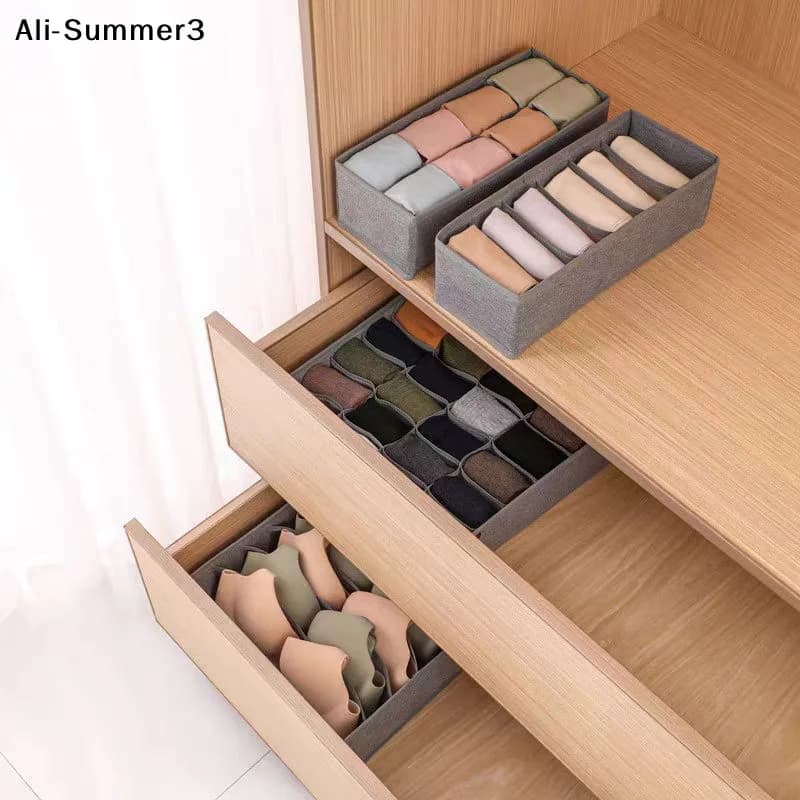 【AS】Organizzatore per cassetti e armadietti, contenitore per biancheria intima, calze e reggiseni, organizer per vestiti, borsa porta biancheria intima