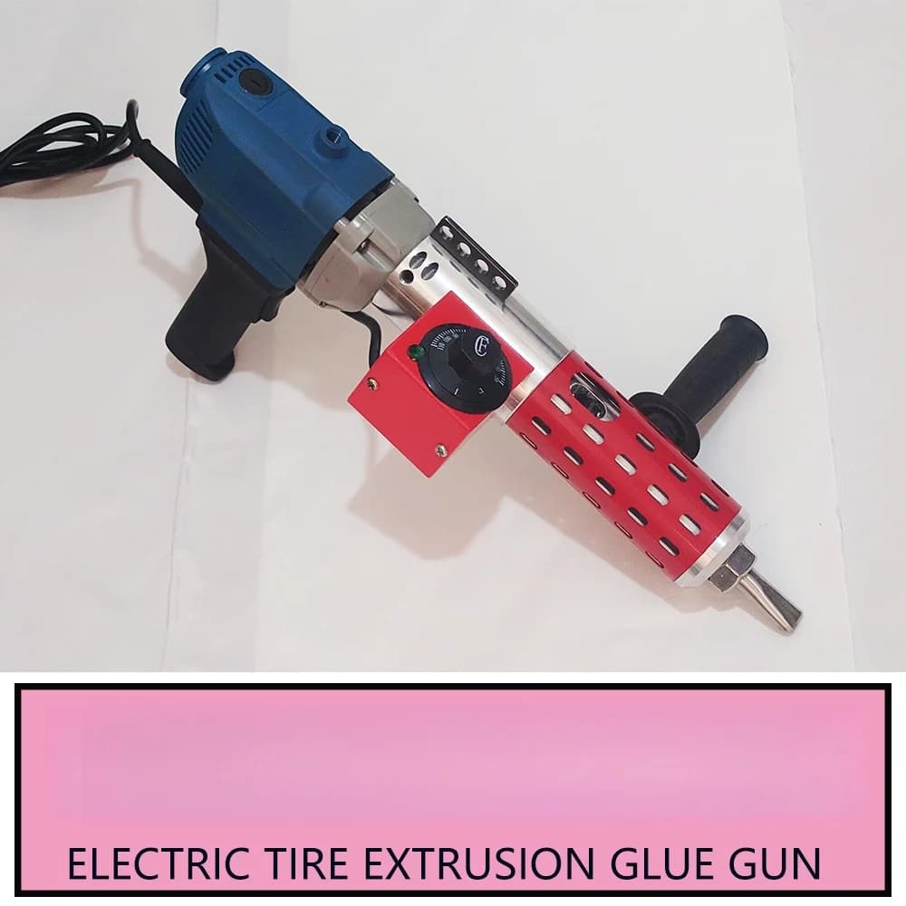 Pistola a compressione elettrica per pneumatici pneumatico grande riparazione di ferite grandi strumento di riempimento in gomma riscaldamento elettrico pre-polimerizzazione
