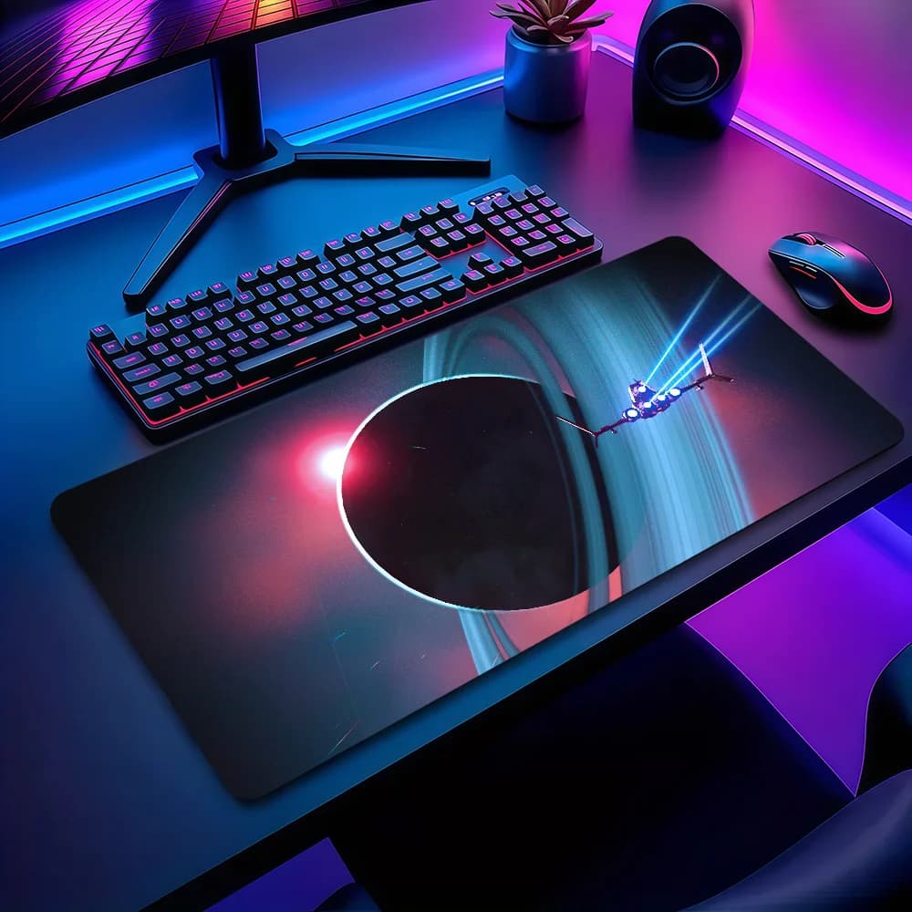 Tappetino per mouse N-No Man's Sky, antiscivolo, ispessito, grande, con bordi cuciti, per ufficio, studenti e gaming
