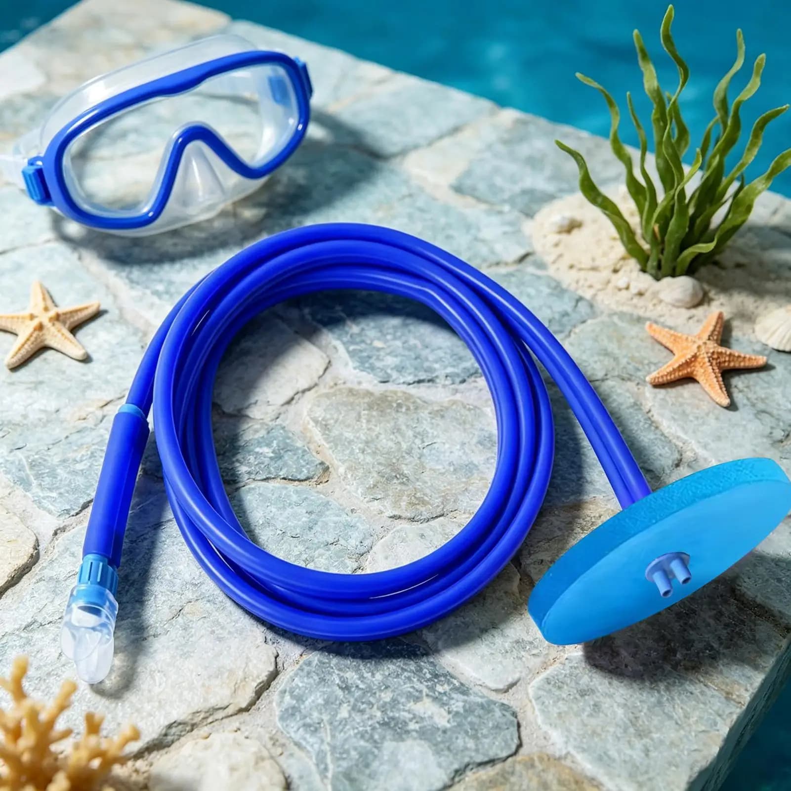 Full Dry Respirator Tube Comfortable Extended Snorkel Underwater Breathing Tube for Men Women Youth Teens Beginner Adult Diving