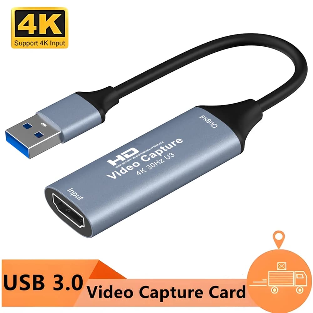 Scheda di acquisizione video compatibile HDMI 4K USB 3.0 1080P Scheda di acquisizione giochi Grabber Record Box per streaming live per fotocamera HD PS4
