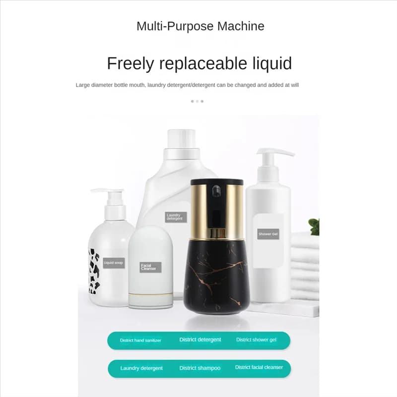 ABSE-Dispenser automatico di sapone Touchless, dispenser automatico di sapone per bagno, dispenser automatico di sapone per lozione da 11 Oz