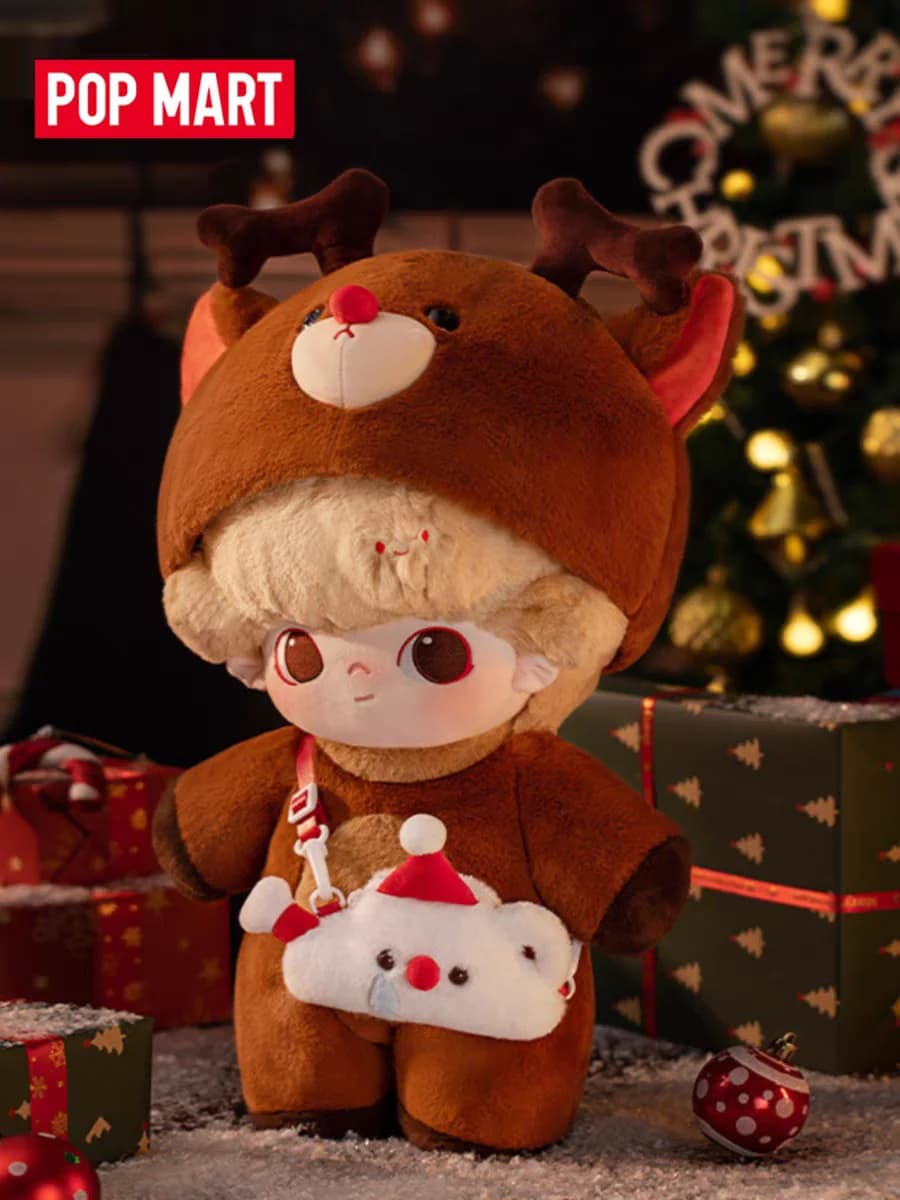 Originale POPMART Dimoo Serie Bambola di cotone Unicorno al tuo lato Giocattolo carino Figura Squisita scatola cieca Regalo di Natale a sorpresa