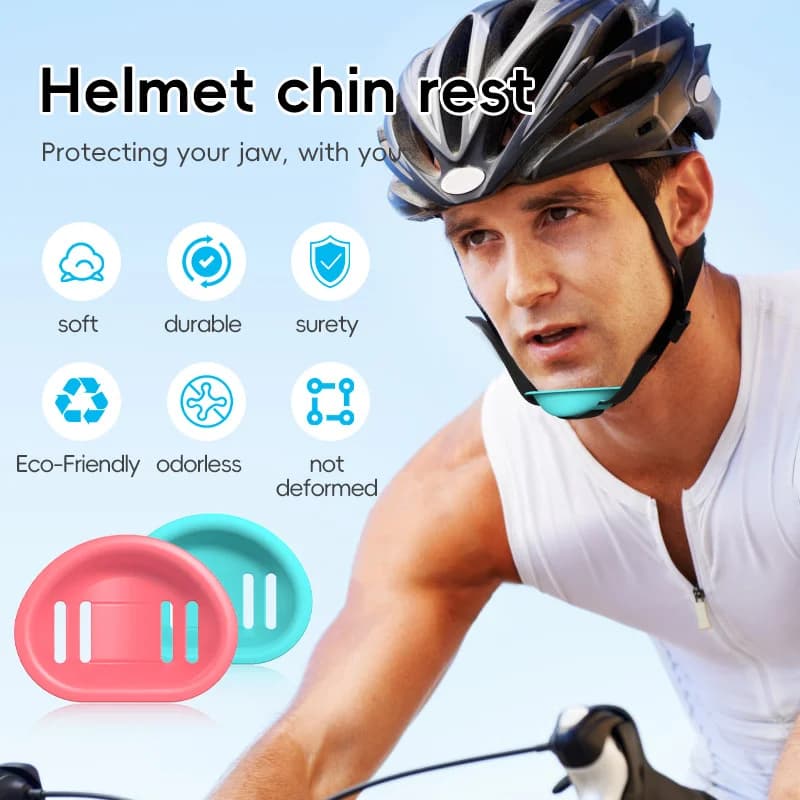 1PC moto casco da bicicletta chin guard block Anti-stretching chin spacer batteria casco da auto accessori in silicone