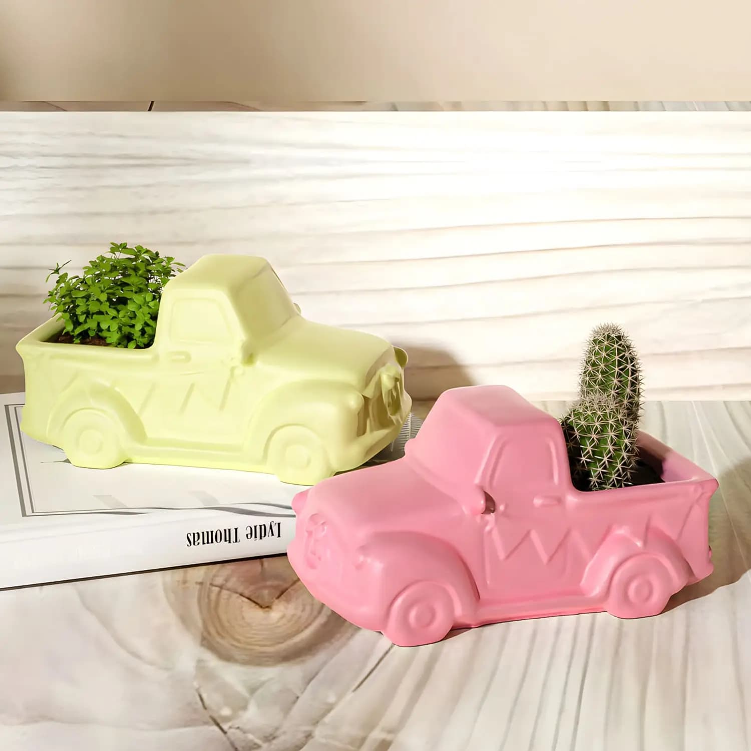 Truck Flowerpot Silicone Molds DIY Home Decor Car Storage Box UV Epoxy Resin Mold Candle Vessel Cup Gypsum Plaster Concrete Tool