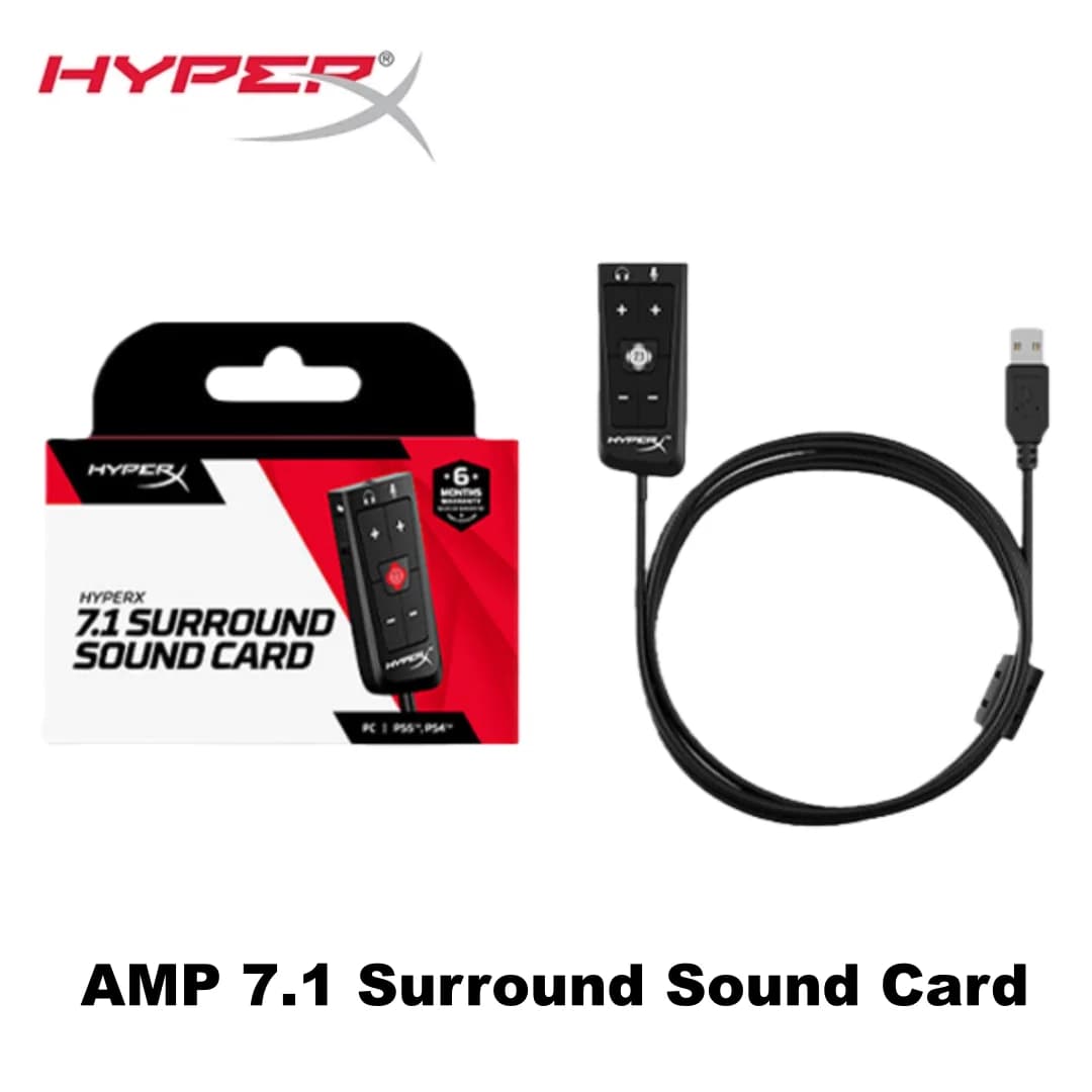 Original HyperX USB AMP 7.1 USB surround sound card wired control for gaming headphones HyperX Cloud II PC/PS4/ X