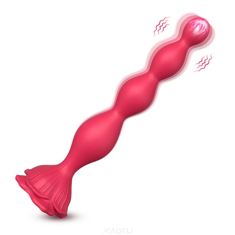 Vibratore anale Butt Plug per uomini Donne Vibrazione Massaggiatore prostatico Plug anale Perline anali per masturbazione gay Giocattolo del sesso per uomini