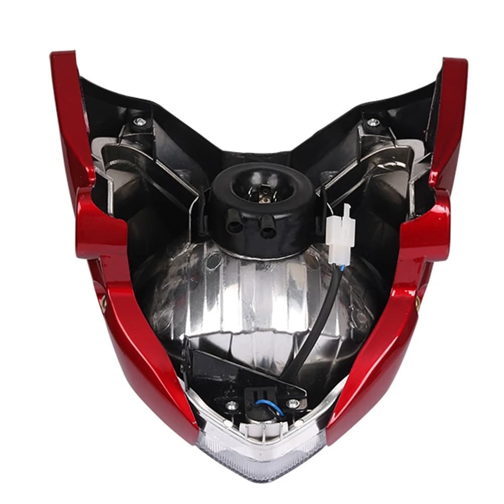 Faro Anteriore Moto Superiore con Lampadina e Staffa di Montaggio per FZ16 YS150 FZER150 FZER 150 FZ 16 Ambra