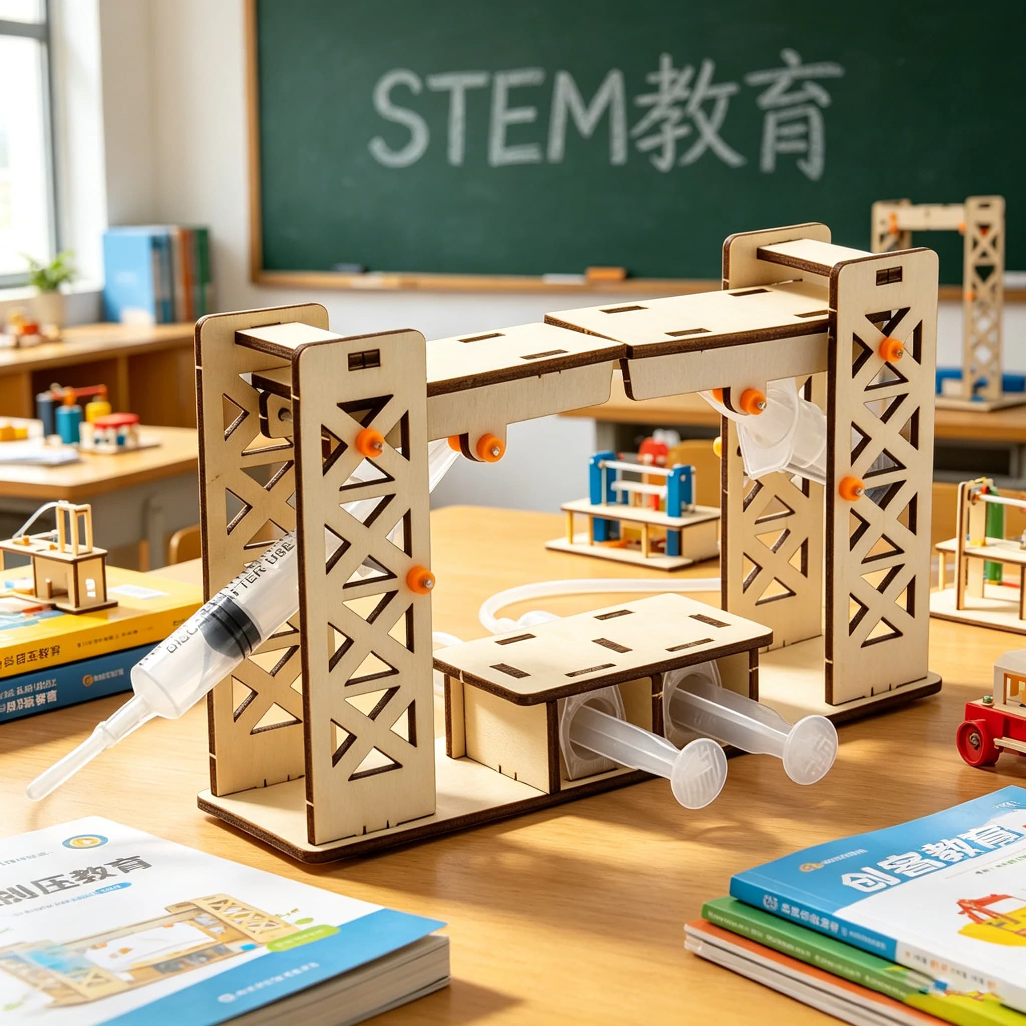 Modello di Ponte Idraulico Fai-da-Te, Kit Educativo STEM, Giocattolo Scientifico per Esperimenti Idraulici