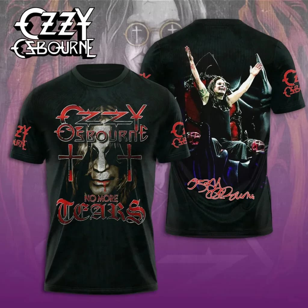 2026 Popular Rock Ozzy Osbourne 3D Print Men Women Hip Hop Short Sleeve T-Shirt Harajuku Round Neck T-Shirt Oversized Top