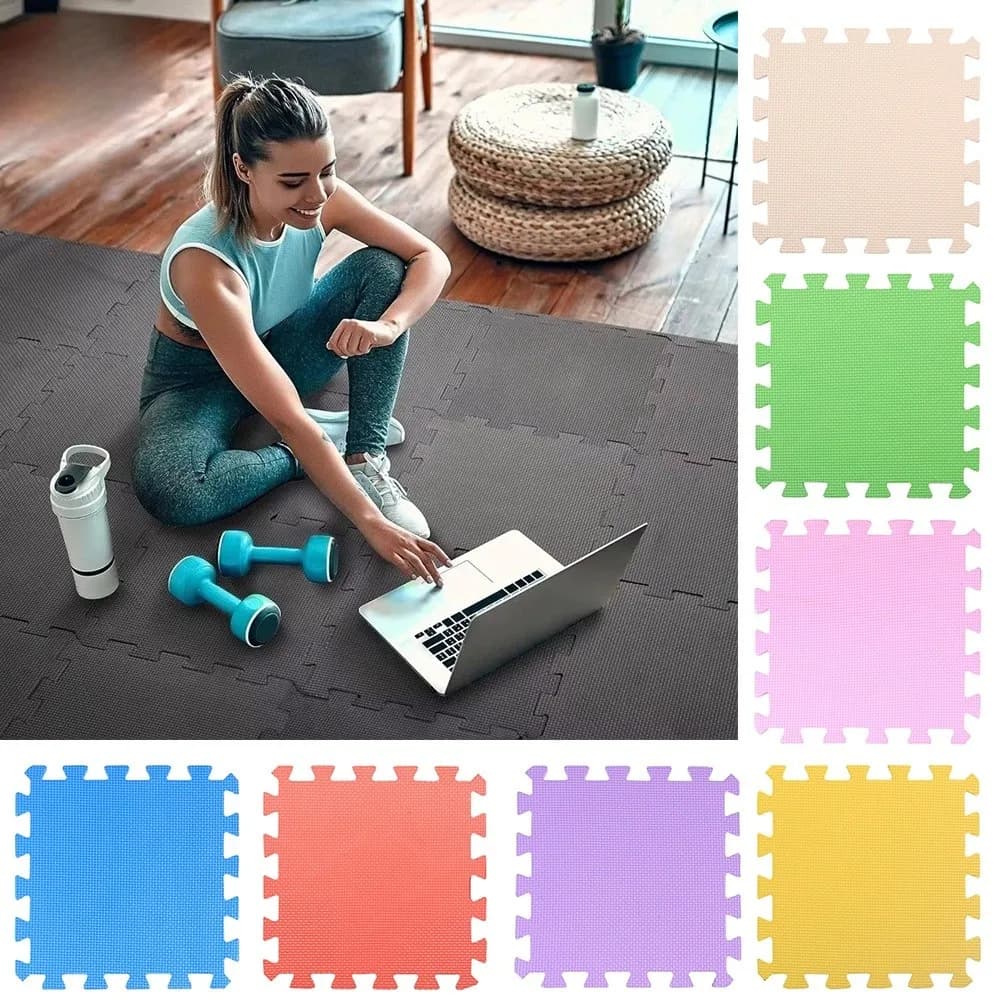 EVA Foam Children's Play Mat Easy to Clean, Ink Protective Surface, Soft Yoga Mats Puzzle, Home Floor Mat or Tatami