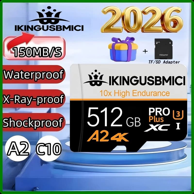 Original Micro TF Card Memory Card SD Cards TF Cards 32GB 256GB 512GB Shockproof High Endurance U3 V30 for Laptop Dash Cam