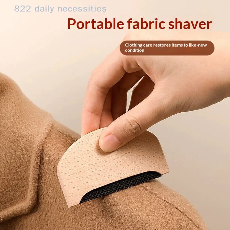 Epilatore in legno per maglioni e tessuti, rasatore manuale portatile per pelucchi, pettinatore per rimozione pelucchi