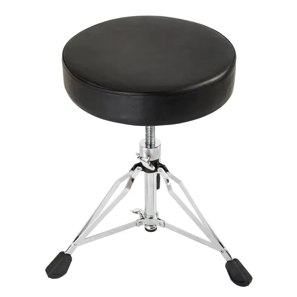 Heavy Duty Drum Throne Height Adjustable Padded Stool with Double Braced Anti-Slip Feet for Musical Instrument Accessories
