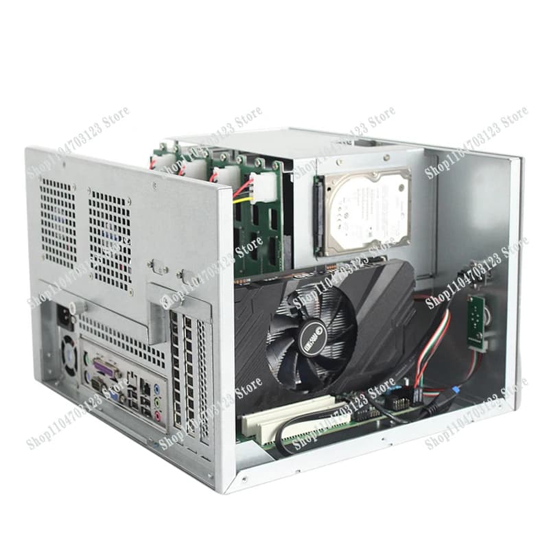 Case per Server NAS Cloud Storage con 8 Staffe per HTPC, Chassis Industriale per Schede Madri, Prodotti in Stock