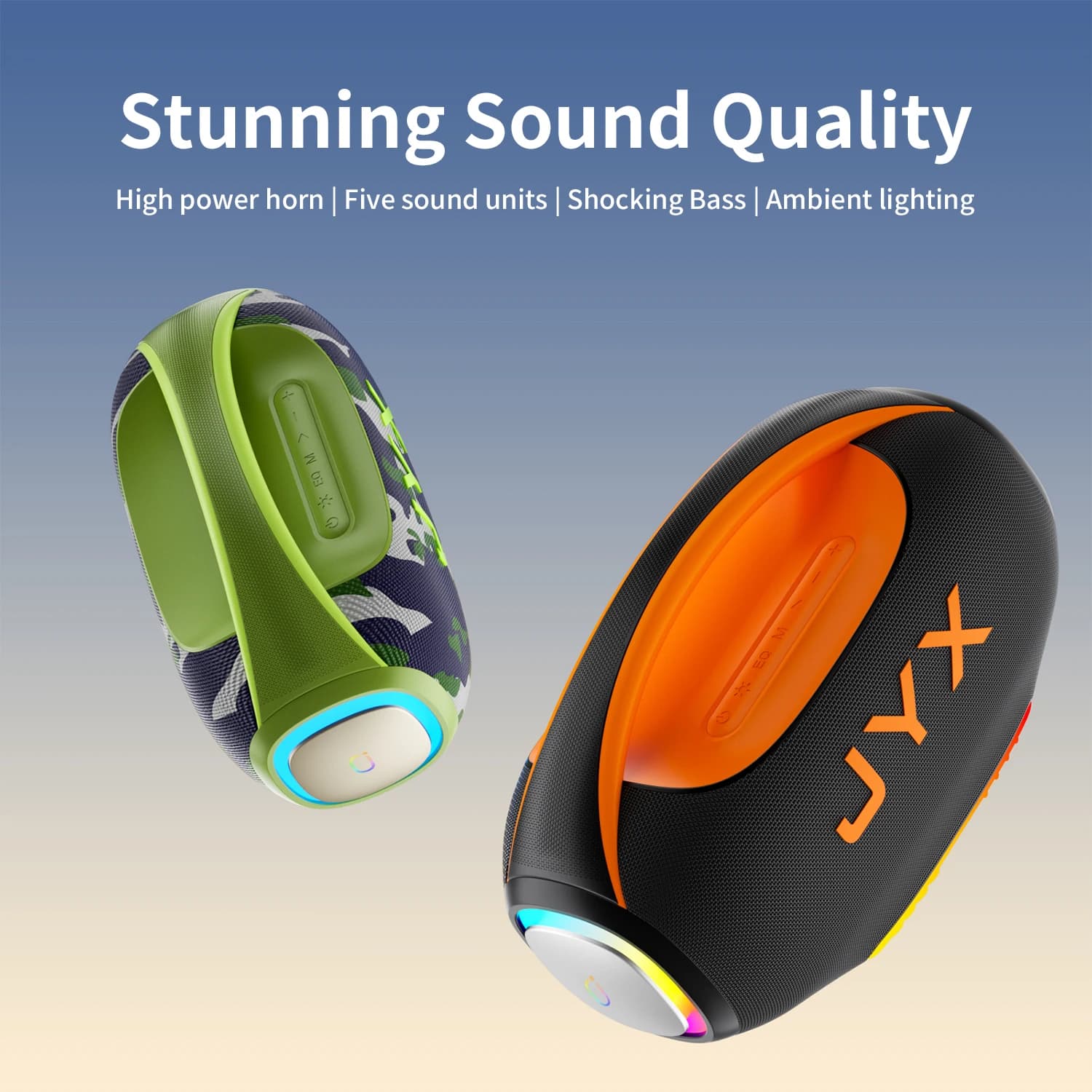 Jyx Bluetooth Speaker, Outdoor Speaker, Portable Bluetooth Audio, Karaoke Machine, Portable Bluetooth Speaker, Suitable for Adults, Parties, and Gatherings