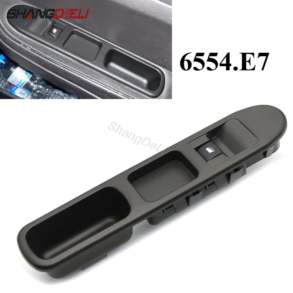 6554.E7 Compatibile con Peugeot 307 Interruttore di Controllo Finestrino Elettrico Anteriore Destro Lato Passeggero