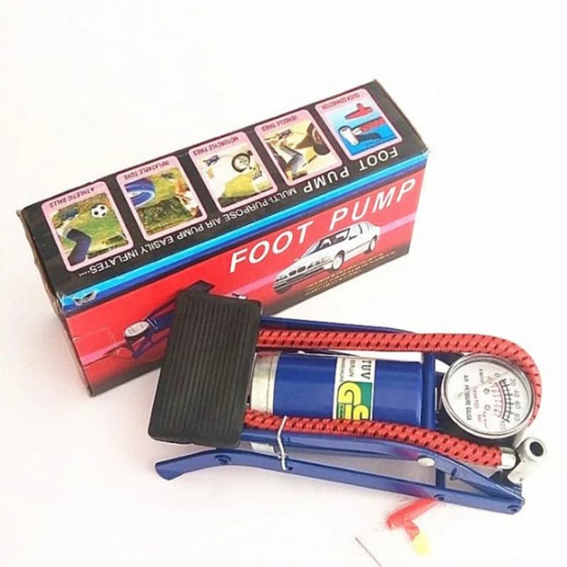 1PC Gonfiatore d'aria per pneumatici Pompa d'aria per auto Passo a pedale per veicolo elettrico Pompa per bicicletta Accessori universali per biciclette da esterno