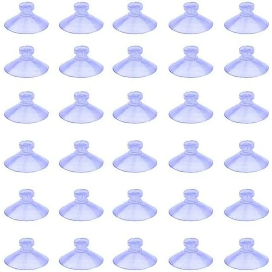 Mini ventose in plastica trasparente da 100 pezzi senza ganci da 20 mm