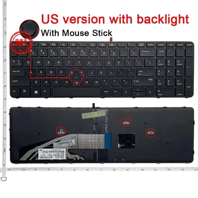 US/SP/RU NUOVA Tastiera Del Computer Portatile per HP 450 G3/450 G4/455 G3/455 G4/470 G3/470 G4 HSTNN-Q95C/Q03C 650 G2 G3 655 G2 G3 450 G3 G4