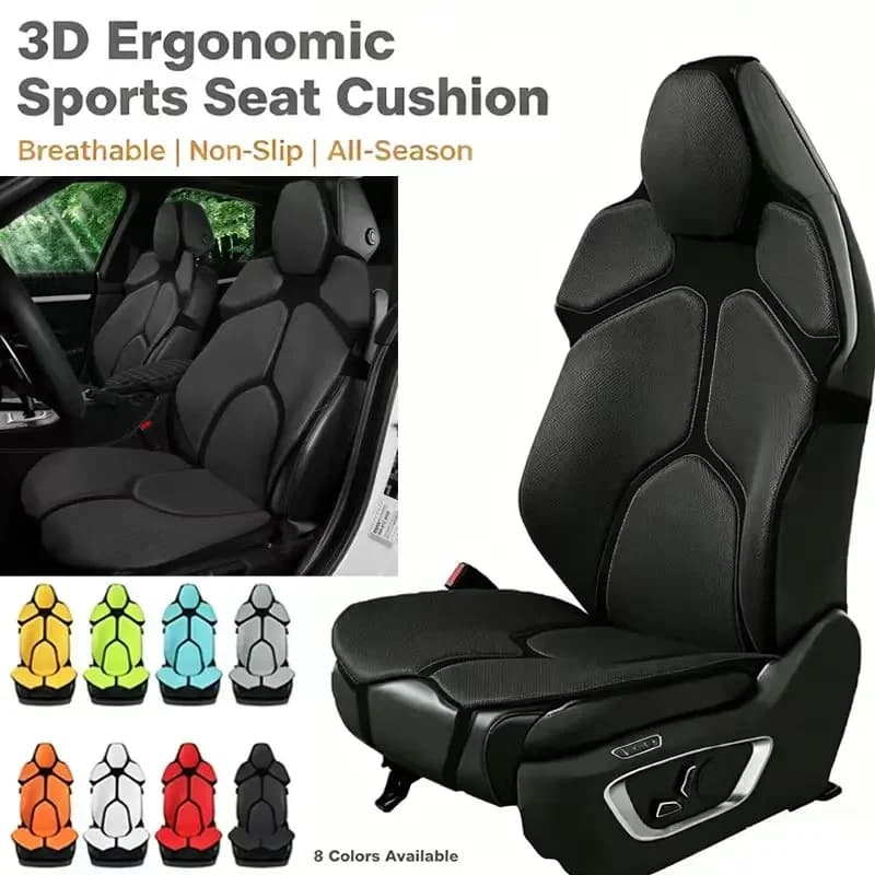 Cuscino per Sedile Auto in Rete Traspirante per ISUZU D-MAX 2015-2026, Supporto Lombare Ergonomico, Protezione Antiscivolo per Sedile Auto