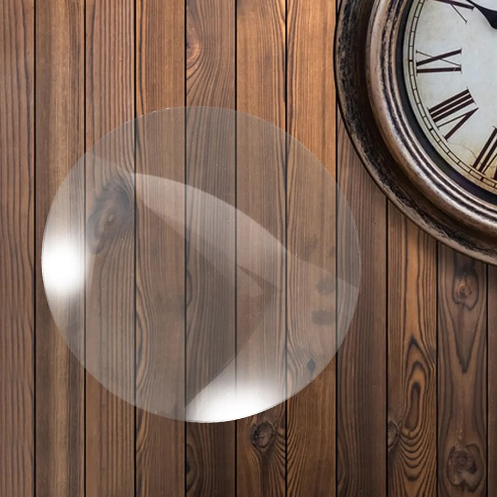 Vetro Convesso Trasparente da 12 Pollici (30 cm) per Orologi, Pannello in Vetro Rotondo Universale per Riparazione Orologi da Parete