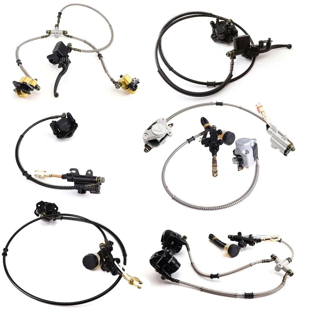 Hydraulic Disc Brake Master Cylinder Caliper Assembly For Chinese 50cc-250cc Electric ATV Quad Go kart Golf Cart UTV Buggy Parts