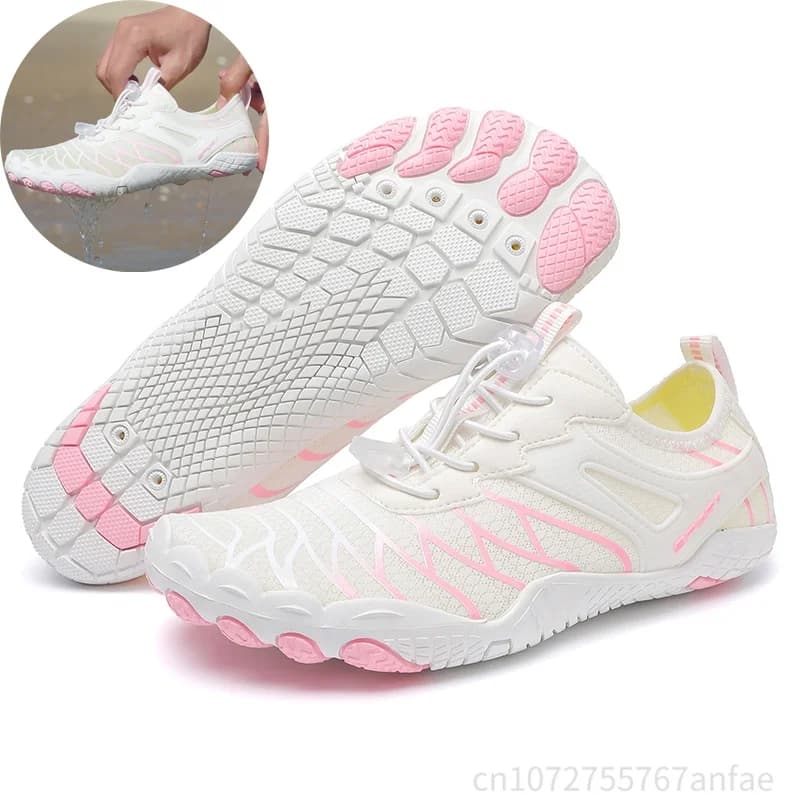 Outdoor Quick Dry Five-Finger Trekking Shoes Couples Beach Swimming Fishing Shoes Indoor Fitness Shoes Breathable Mesh Inner