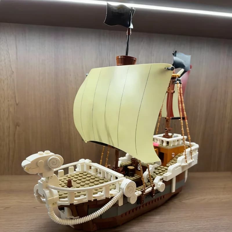 Modello di nave pirata in mattoncini da costruzione MOC da 1376 pezzi, decorazione creativa, da collezione, regalo di compleanno, compatibile con LEGO