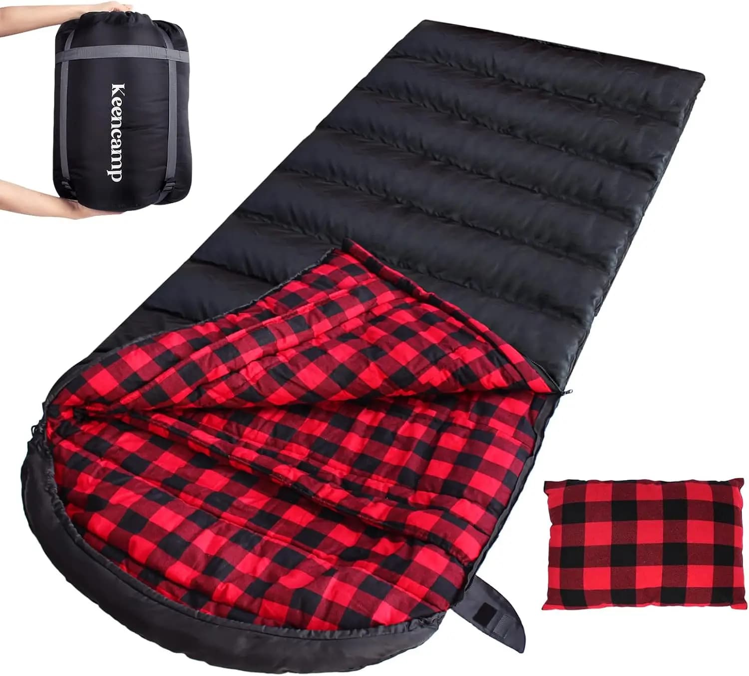 Pelo XXL 4 Seasons for Adults, Cotton Flannel, Waterproof and Hot with Compression Bag