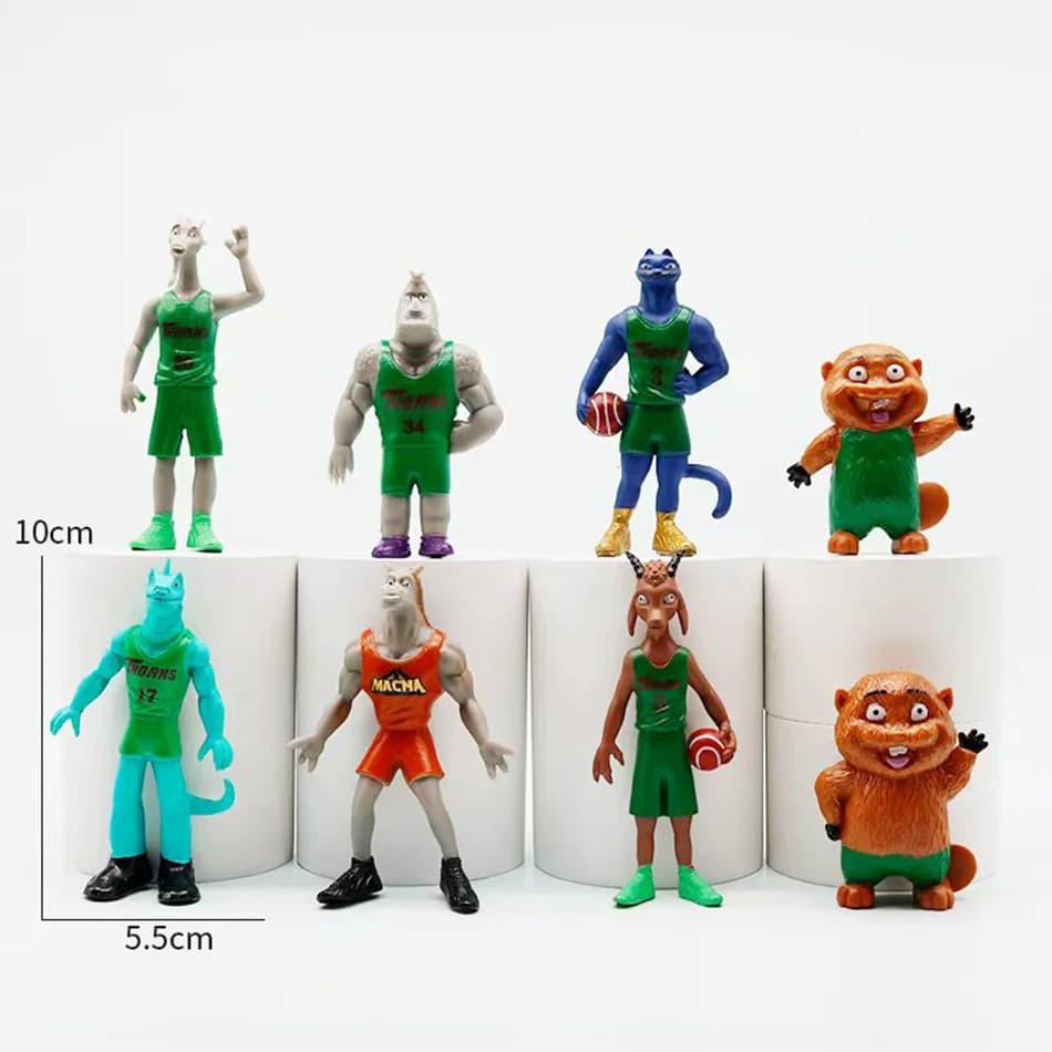 Statuette Anime GOAT Miracle Dream Team, Modelli d'Azione in PVC, Ornamenti da Scrivania, Giocattoli da Collezione, Regali per Bambini