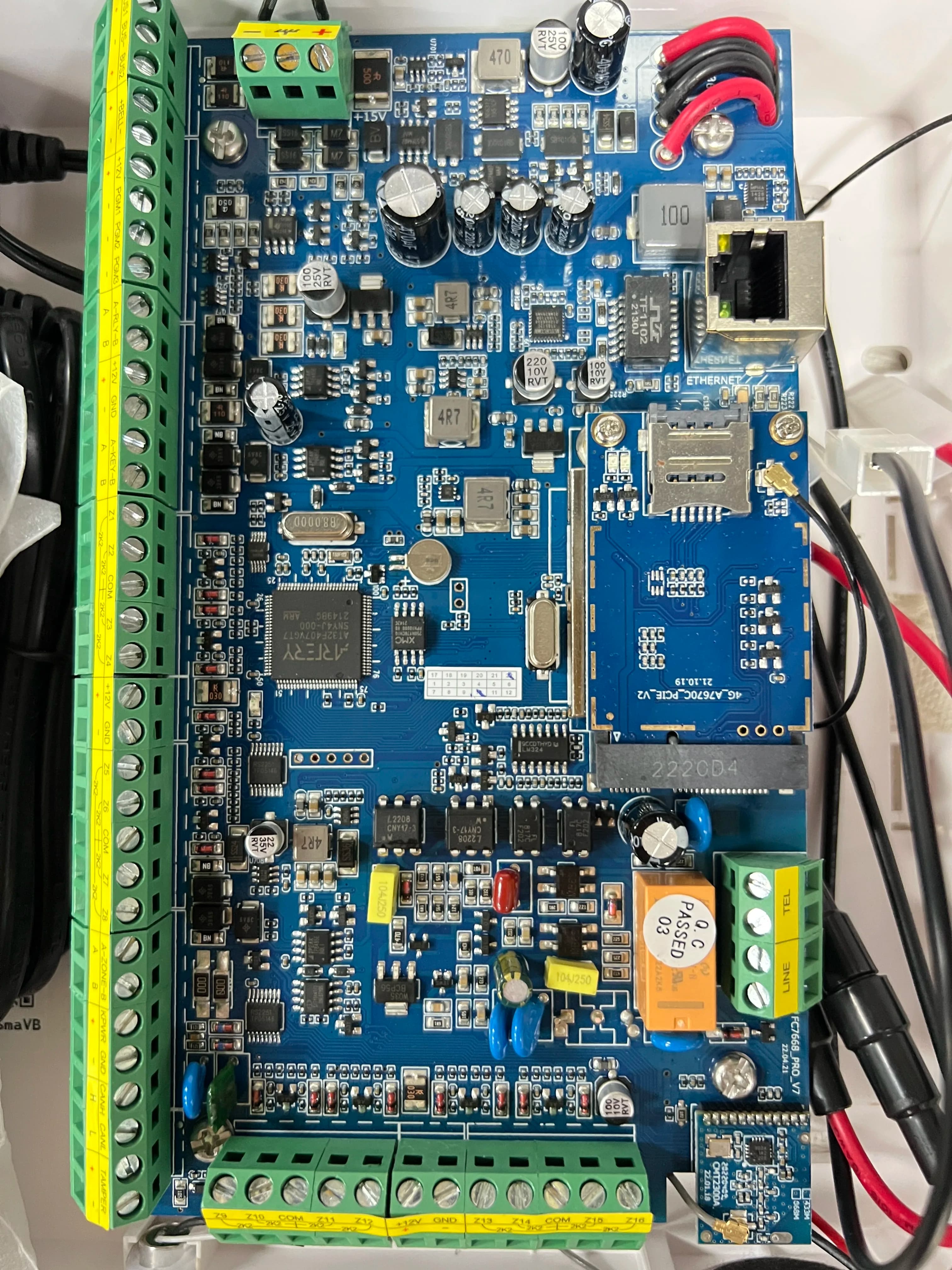 Focus FC-7668Pro TCP IP Sicurezza Allarme GSM 96 Sistema Smart Home cablato SOLO PCB