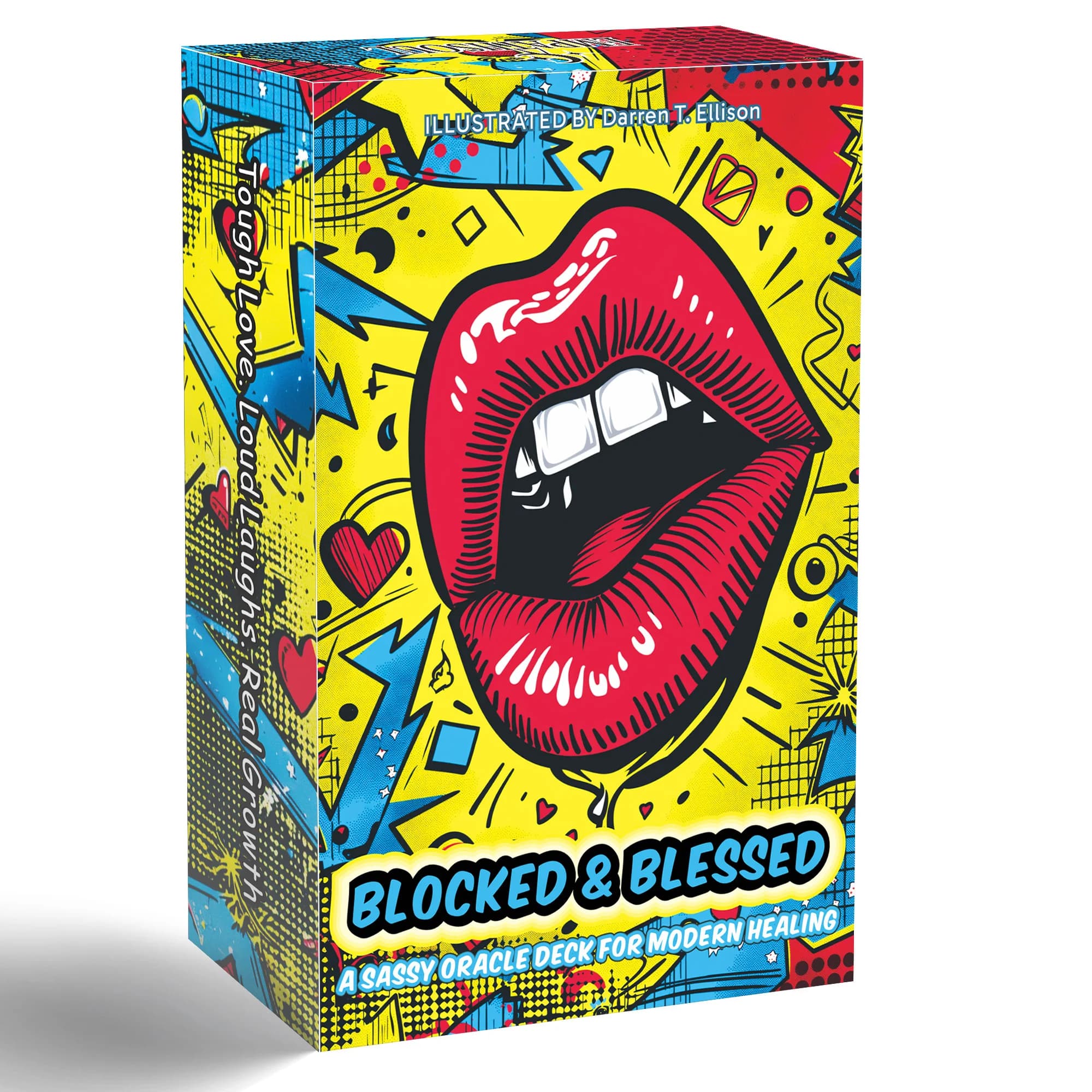 Blocked & Blessed, Carte dei Tarocchi Oracle Originali, 54 Carte Oracle Sassy, Design Pop Art Moderno, Giochi di Carte, Carte dei Tarocchi, 14+
