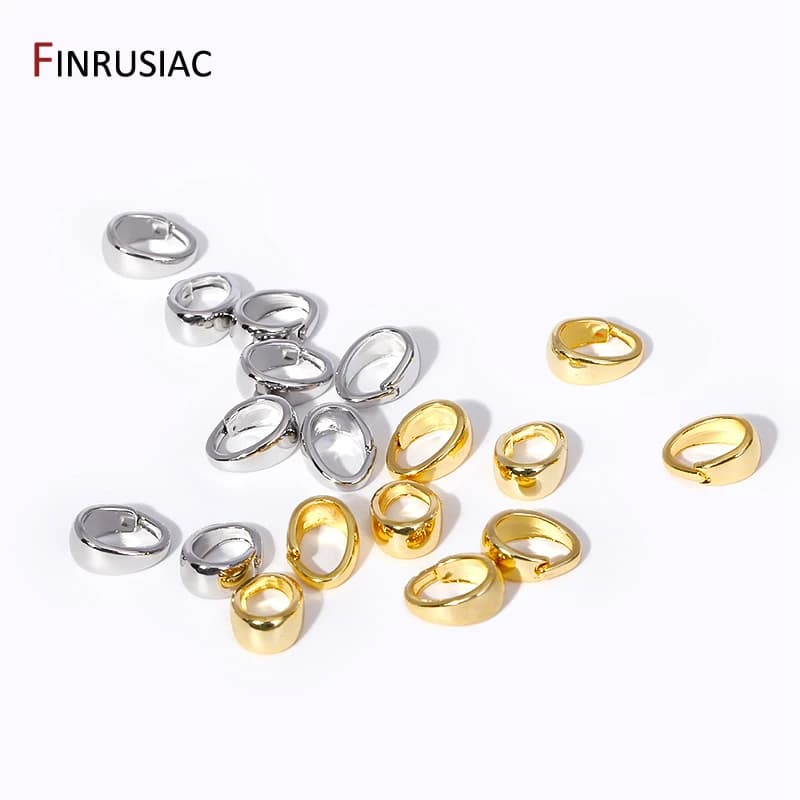 18K Gold Plated Brass Charm Pendant Bails Clasps Pinch Hook Clips Connector For DIY Women Necklace Making Accessories Findings