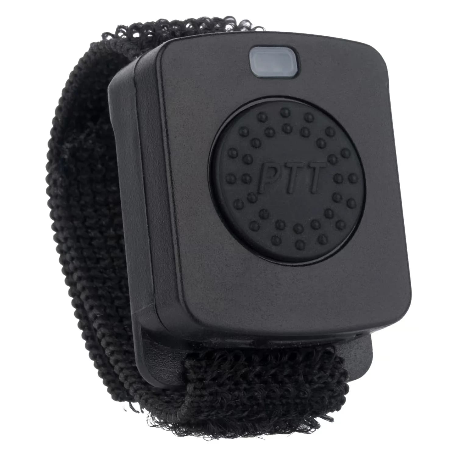 Pulsante PTT Bluetooth wireless ricaricabile Pulsante di controllo walkie-talkie con cinturino regolabile (stile cinturino in velcro)