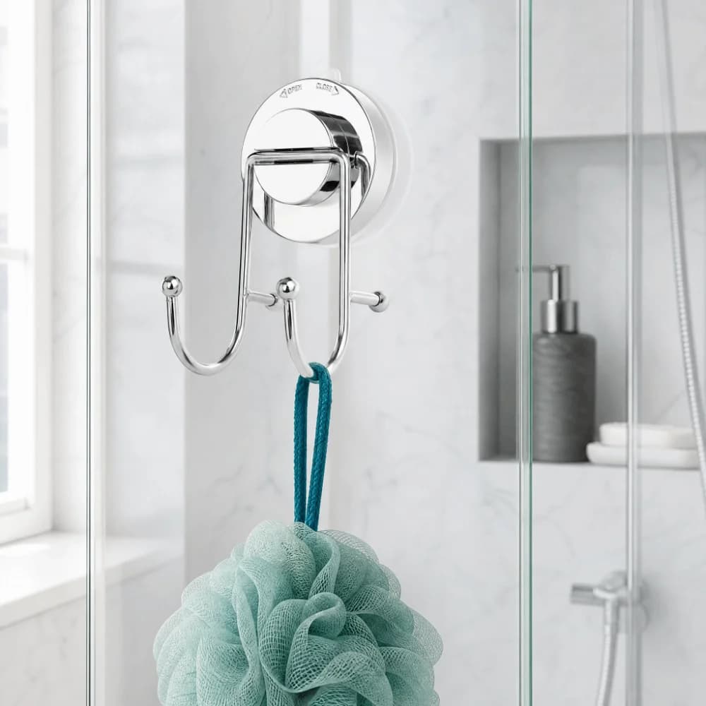 Stainless Steel Suction Cup Hooks ABS Material No Drill Design Wall Hooks Removable Seamless Heavy Duty Hooks For Bedrooms