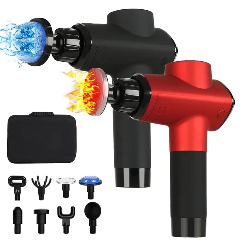 20 Speed LCD Touch Screen Brushless Motor Heating Cold Muscles Gym Deep Massage Gun