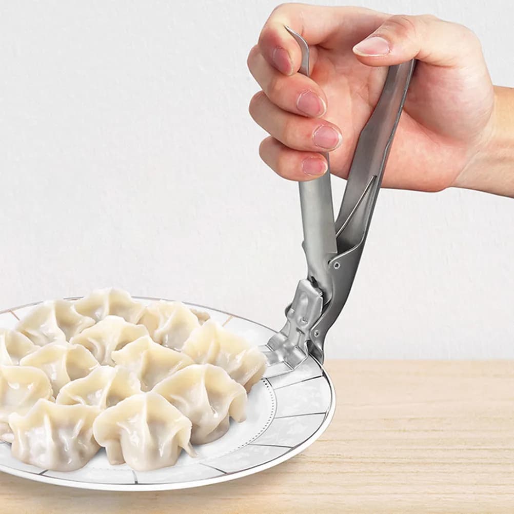 Pinza Premium in Acciaio Inossidabile per Piatti Caldi, Anti-scottatura, Utensile da Forno, Clip per Padella, Accessori da Cucina, Utensili per Cucinare