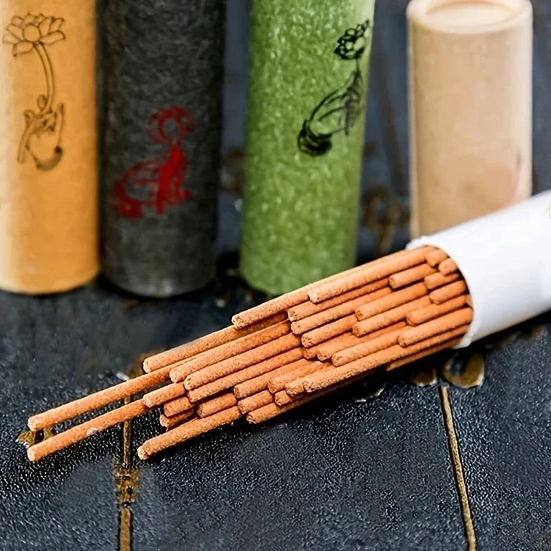 40 pezzi bastoncini di incenso naturale aroma di lunga durata fatto a mano per benedizione di Buddha preghiera meditazione regalo di rilassamento spirituale domestico