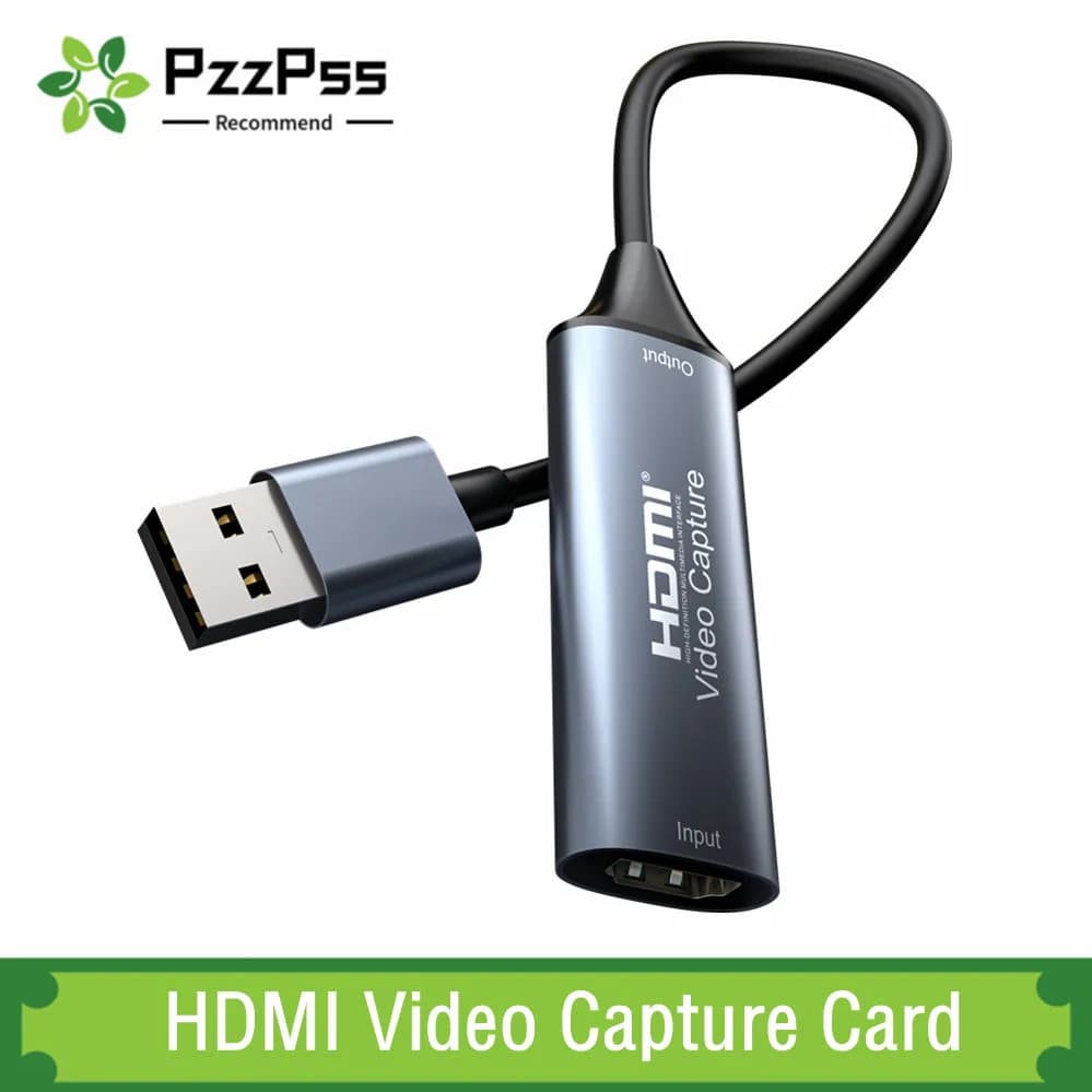 Video Capture Card HDMI 4K 30Hz HDMI to USB 2.0 USB 3.0 USB-C Video Grabber Box for MacBook PS4 Play for PC Camera Record DVD
