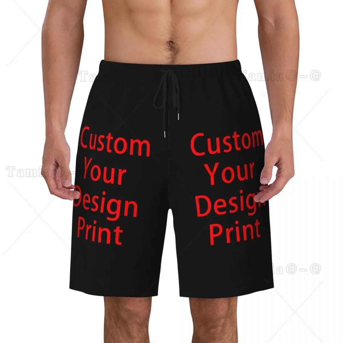 Pantaloncini da surf personalizzati da uomo Quick Dry Beach Boardshorts Logo personalizzato stampato costume da bagno costumi da bagno