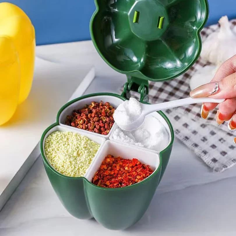 Set di Barattoli per Spezie da Cucina, Contenitori per Sale, Zucchero e Pepe, Organizzatore per Condimenti, Accessori per la Casa