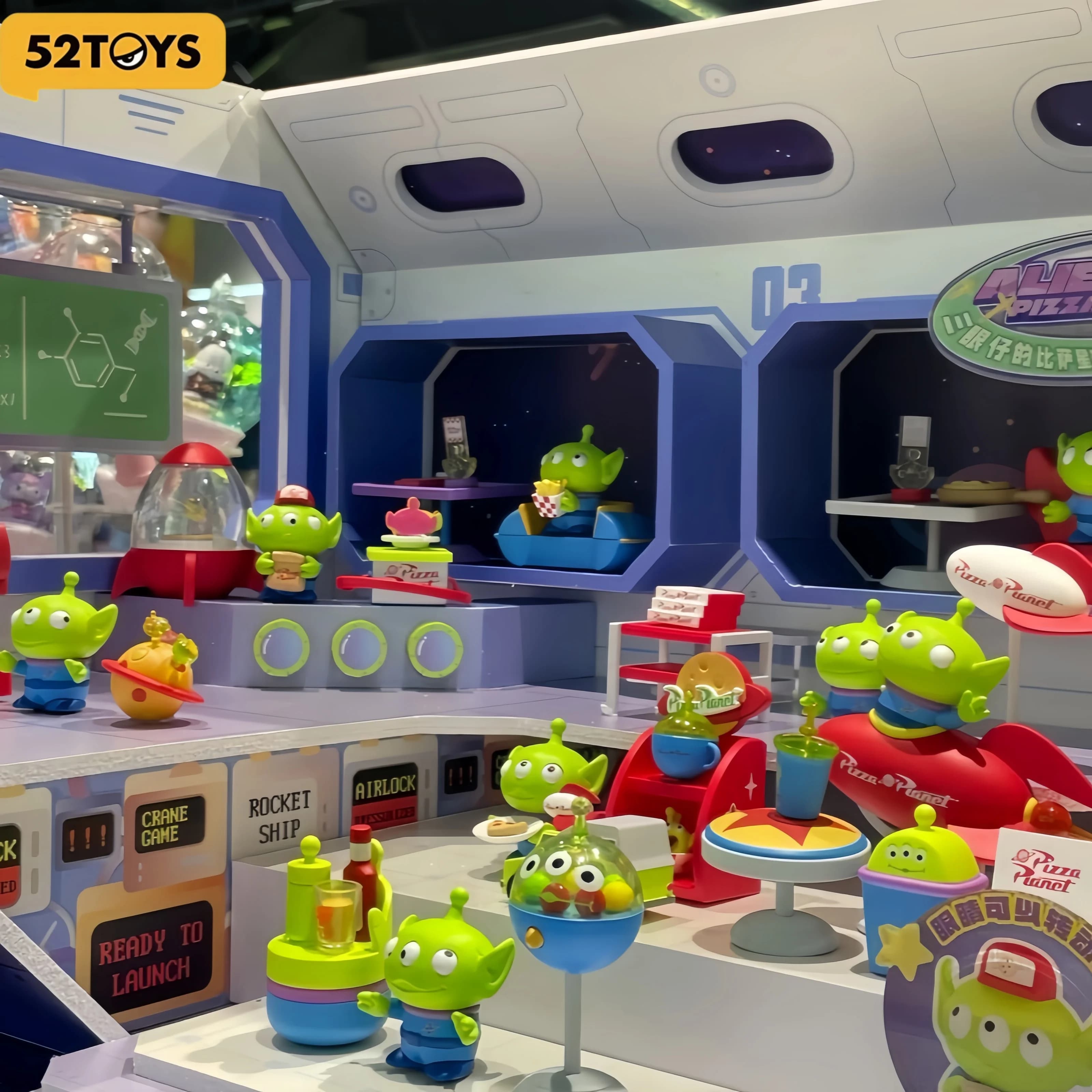 New 52toys Pixar Alien Pizza Planet Blind Box Toy Story Collectible Action Figure Trendy Art Toy Decoration Gift For Enthusiast