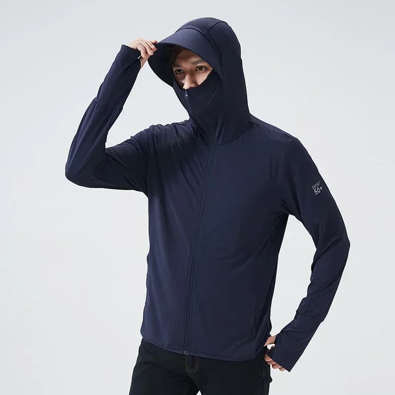 Summer UPF 50+UV Sun Protection Skin Coats Men Ultra-Light Sportswear Hooded Outwear Men Camping Hiking Climbing Outdoor Jackets