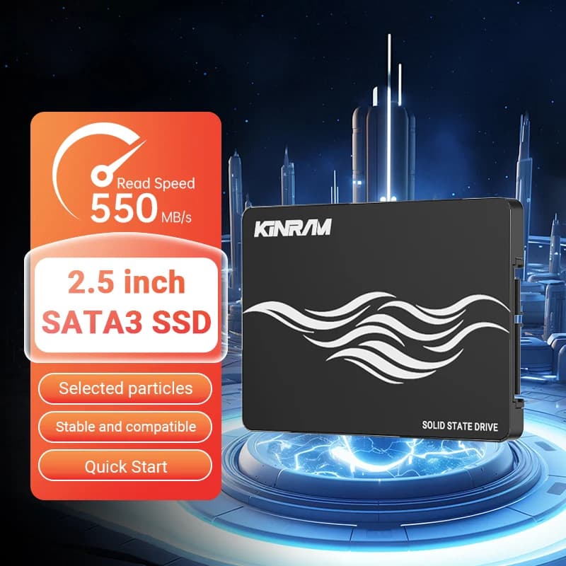 SSD da 256GB, 512GB, 2.5 SATA3 per Laptop, SSD da 128GB, 120GB, 240GB, 1TB, Disco Rigido Interno a Stato Solido SATA 3, HDD da 128 GB, 256 GB per Desktop